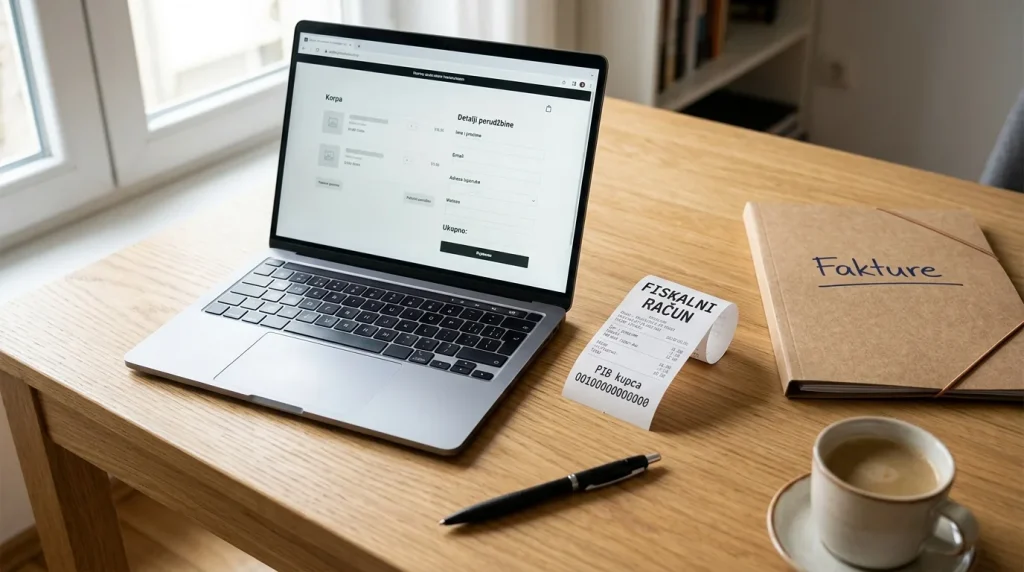 Fiskalni račun i e-faktura za porudžbinu iz web prodavnice